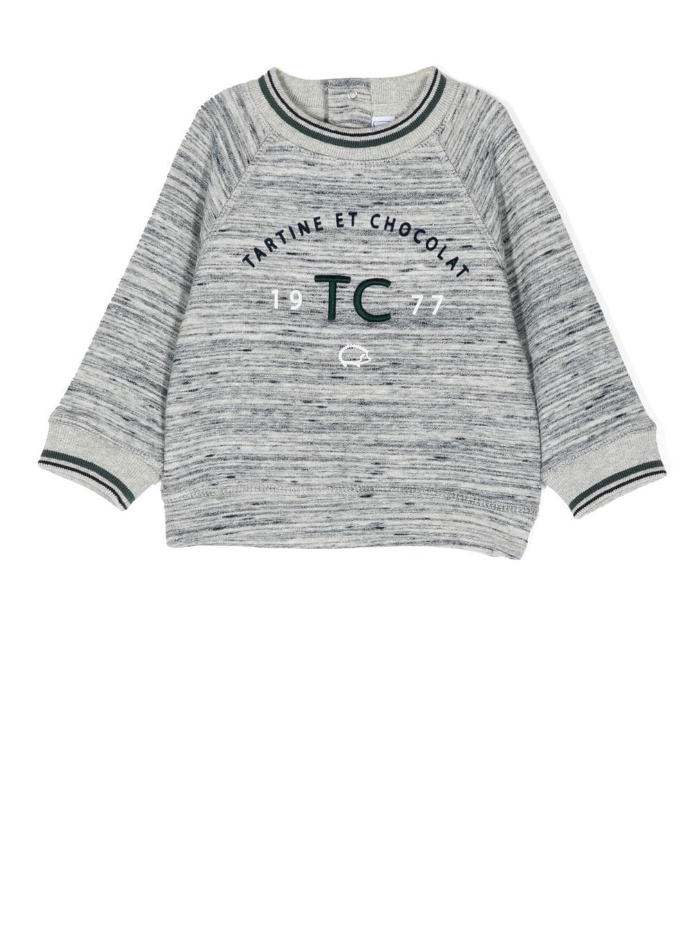 Tartine Et Chocolat Pullover mit Logo-Print - Grau von Tartine Et Chocolat