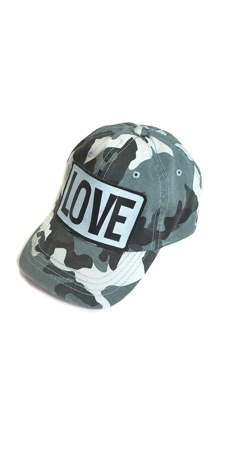 Blau Glitzer Camo Liebe Hut Blau Glitzer Camo Liebe Hut von TaruCreative