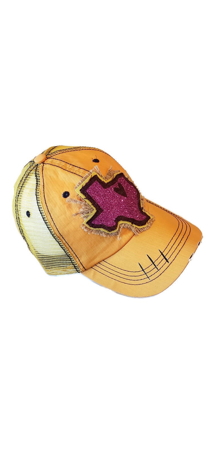 Senf Und Magenta Glitzer Texas Hut Senf Und Magenta Glitzer Texas Hut von TaruCreative