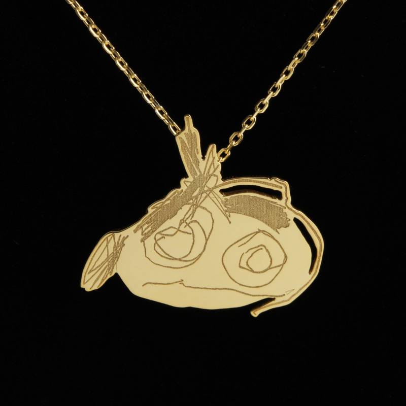 Personalisierter Schmuck, Maßgefertigte Kinderzeichnungsketten, Kinderzeichnungen, Kinder, Personalisiertes Geschenk, Geschenk Für Sie von TasarimTakarim