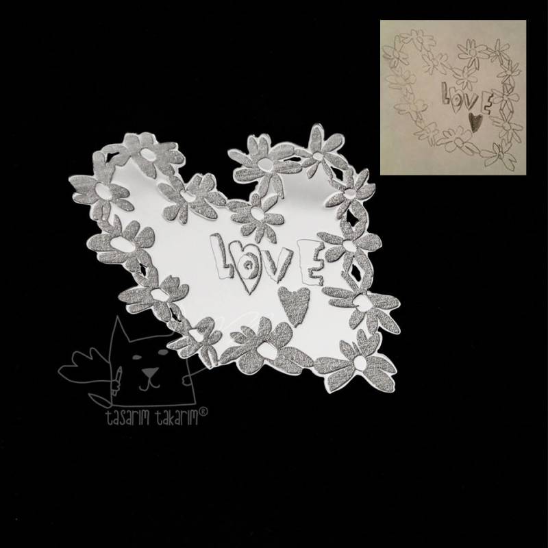 Personalisierter Schmuck, Maßgefertigte Sterlingsilberbroschen Aus Den Zeichnungen Ihrer Kinder, Perfektes Geschenk, Personalisierte Broschen von TasarimTakarim