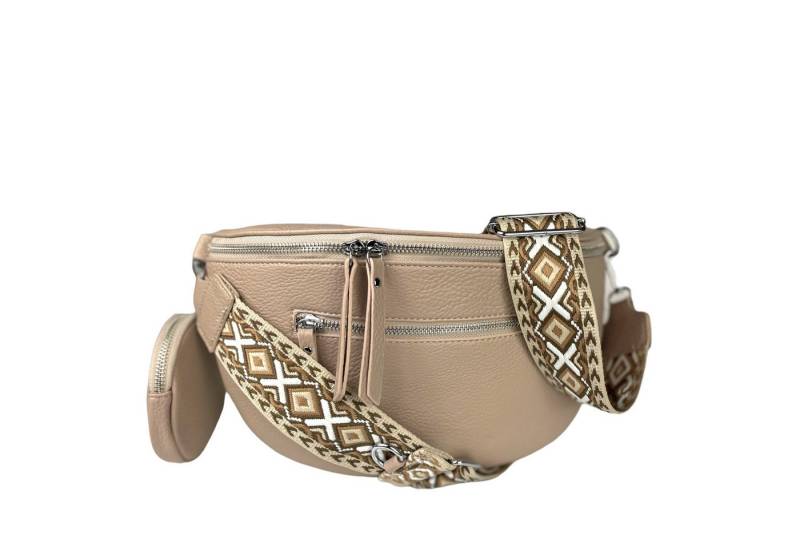 Taschen4life Bauchtasche Damen Brusttasche 3238 Umhängetasche Bauchtasche, mit geräumigem Hauptfach, Schultertasche Cross Body Geldtasche von Taschen4life