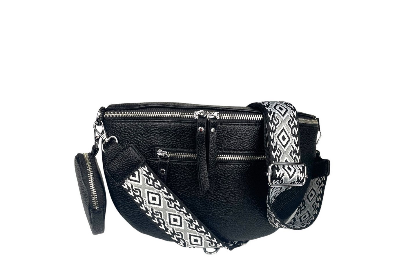 Taschen4life Bauchtasche Damen Brusttasche 3238 Umhängetasche Bauchtasche, mit geräumigem Hauptfach, Schultertasche Cross Body Geldtasche von Taschen4life