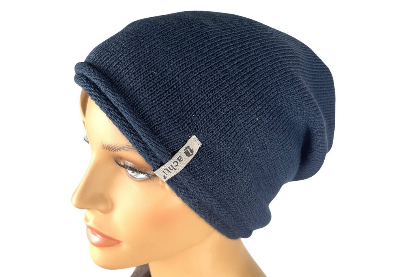 Taschen4life Beanie Damen Mütze AZ1378PC Longbeanie, Rund-strick ohne Bommel, leicht gefüttert, lange Passform von Taschen4life