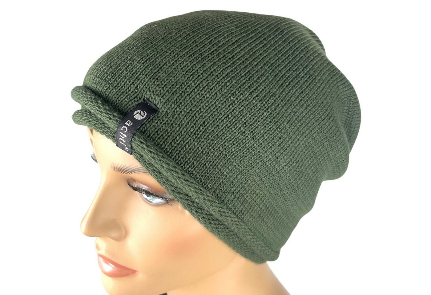 Taschen4life Beanie Damen Mütze AZ1378PC Longbeanie, Rund-strick ohne Bommel, leicht gefüttert, lange Passform von Taschen4life