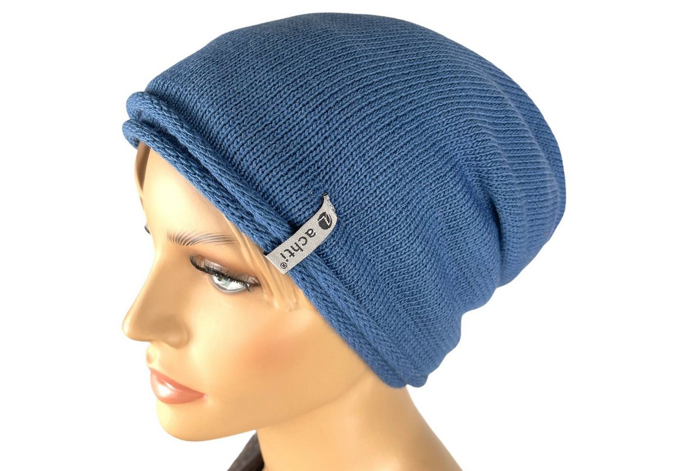 Taschen4life Beanie Damen Mütze AZ1378PC Longbeanie, Rund-strick ohne Bommel, leicht gefüttert, lange Passform von Taschen4life