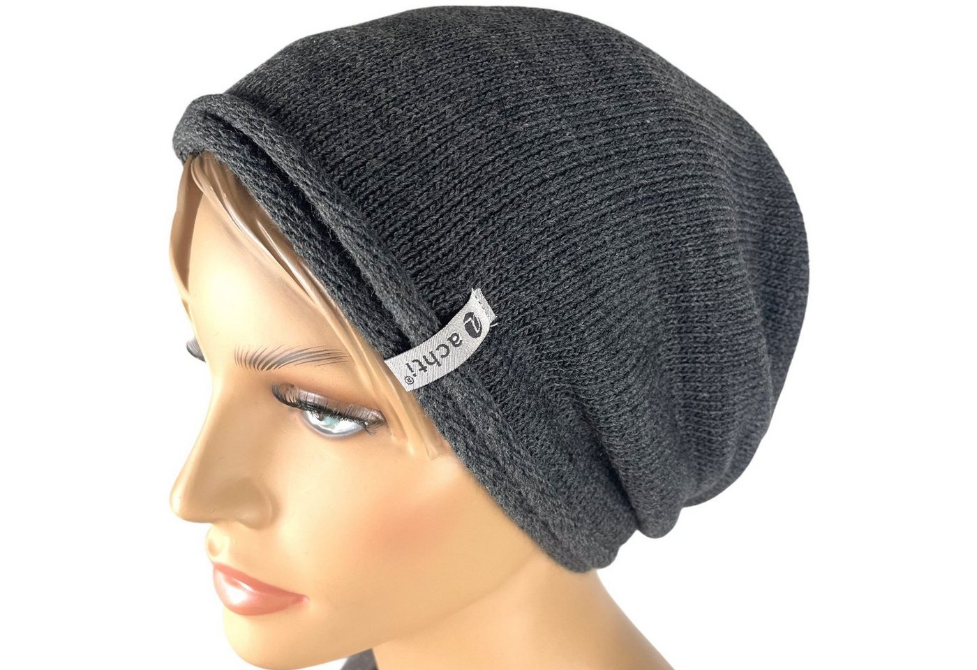 Taschen4life Beanie Damen Mütze AZ1378PC Longbeanie, Rund-strick ohne Bommel, leicht gefüttert, lange Passform von Taschen4life