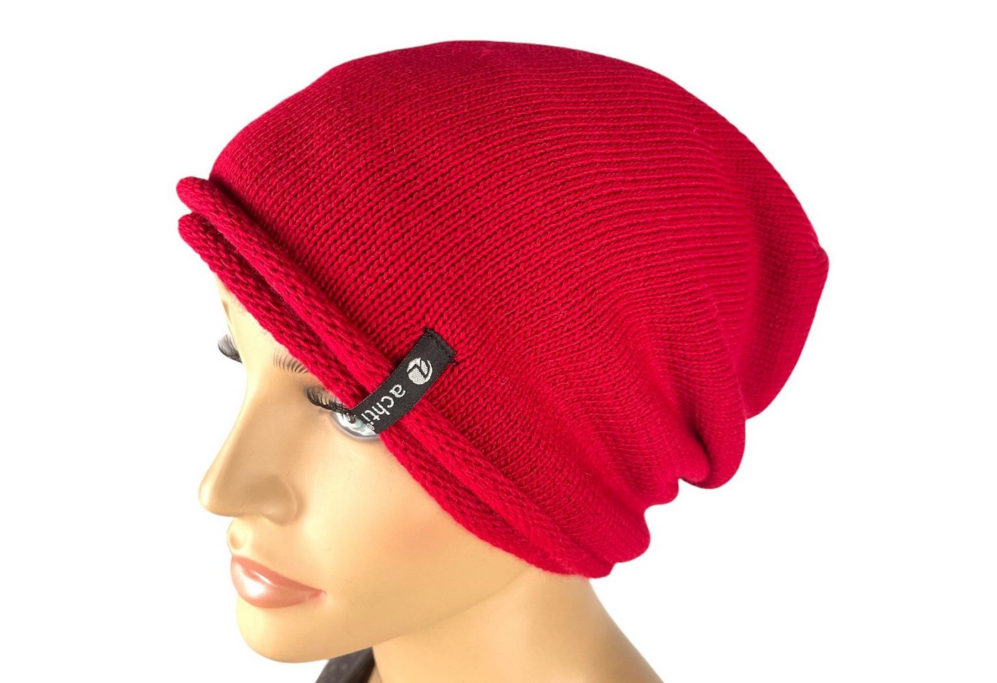 Taschen4life Beanie Damen Mütze AZ1378PC Longbeanie, Rund-strick ohne Bommel, leicht gefüttert, lange Passform von Taschen4life