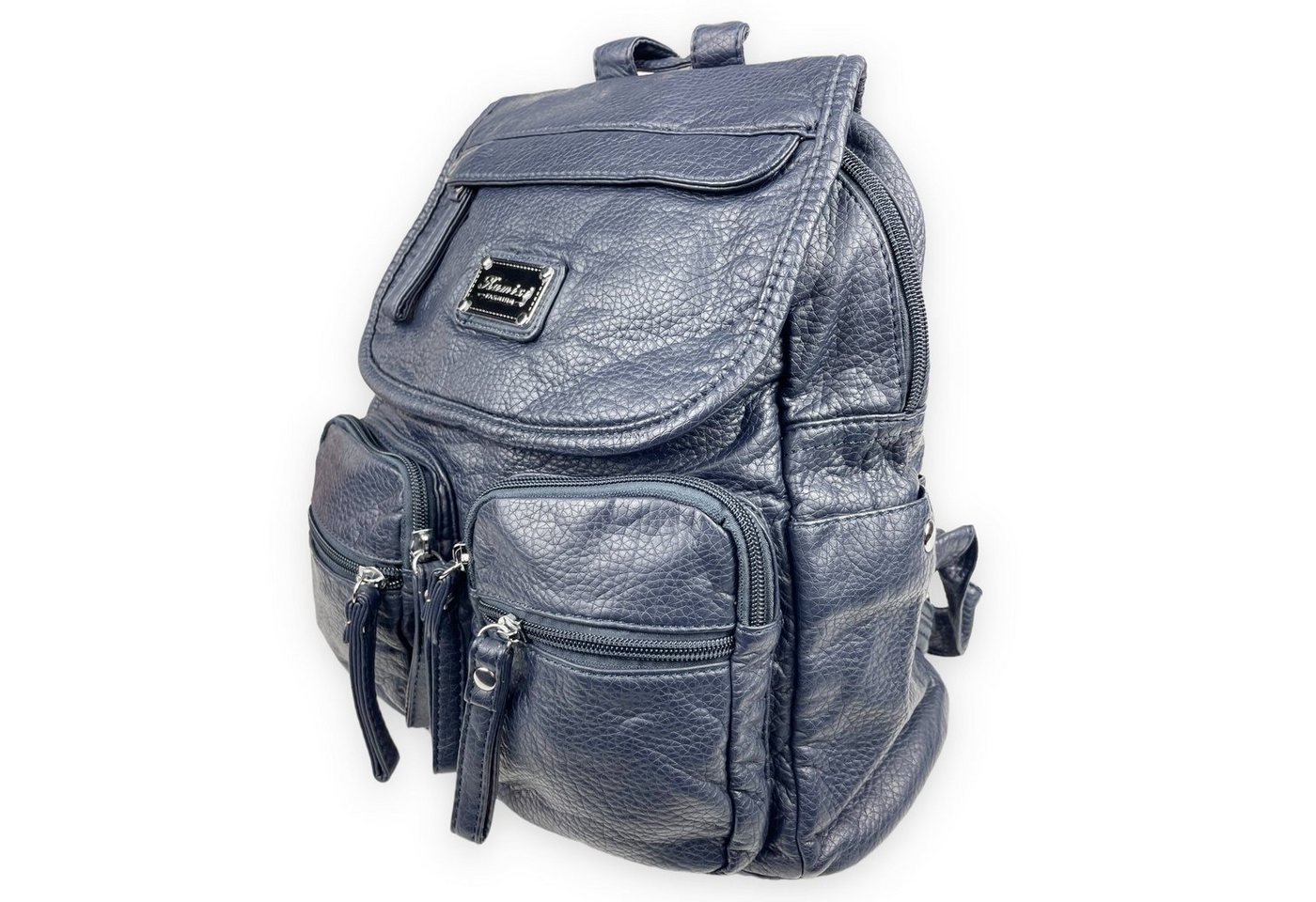 Taschen4life Cityrucksack lässiger Damen Rucksack von Kumixi 160432, weiches Leder Imitat, viele Fächer von Taschen4life