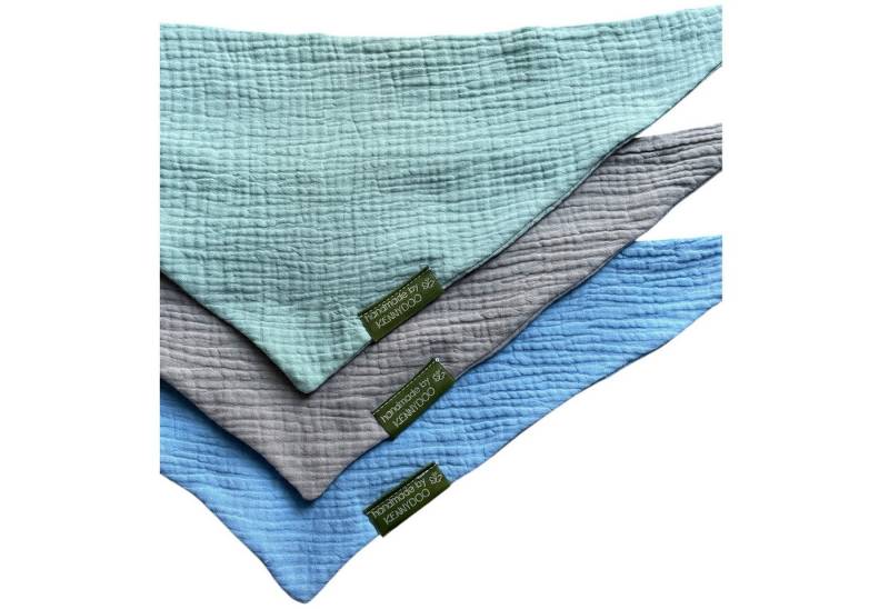 Taschen4life Halstuch Musselin Halstuch Baby & Kinder, (3 Stück im Set, 3 Stück), handmade by kennydoo, weiche Baumwolle, doppellagig von Taschen4life