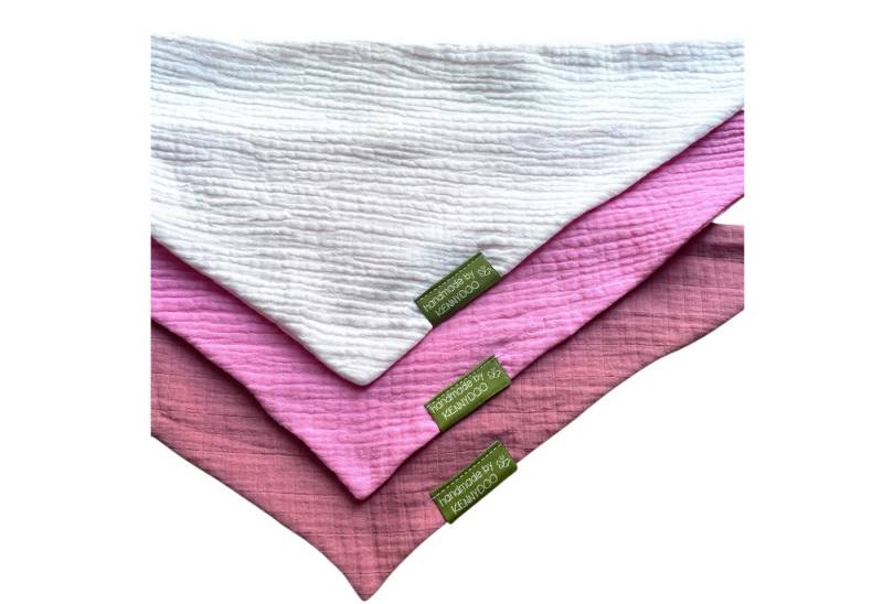 Taschen4life Halstuch Musselin Halstuch Baby & Kinder, (3 Stück im Set, 3 Stück), handmade by kennydoo, weiche Baumwolle, doppellagig von Taschen4life