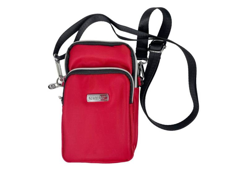 Taschen4life Handytasche kleine Damen & Herren Handy Umhängetasche 022-19, abnehmbares Trageband, Befestigungsschlaufe und Karabiner von Taschen4life