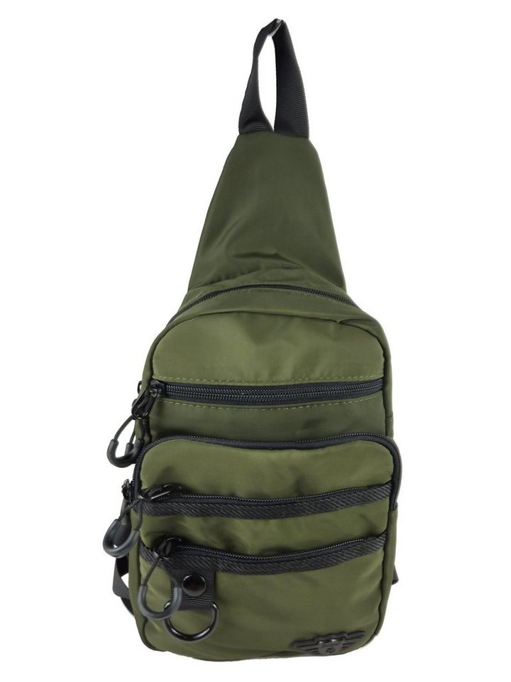 Taschen4life Minirucksack kleiner Slingbag Schulterrucksack 7173, Umhängerucksack, Bauchtasche uni, Rucksack mit Innenfutter von Taschen4life