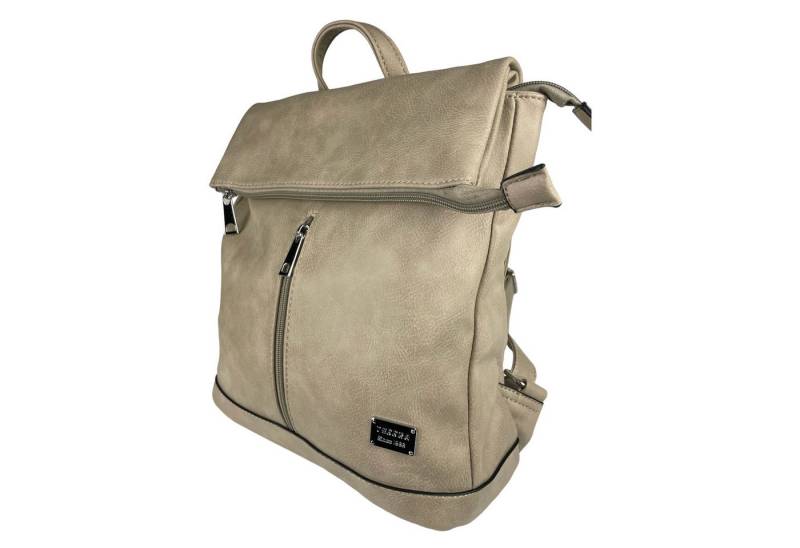 Taschen4life Rucksack 2in1 Rucksack & Umhängetasche in Einem D5623, Damen Rucksacktasche, Fächer, schnell umbaubar, Multifunktionsrucksack von Taschen4life