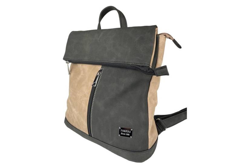 Taschen4life Rucksack 2in1 Rucksack & Umhängetasche in Einem D5623, Damen Rucksacktasche, Fächer, schnell umbaubar, Multifunktionsrucksack von Taschen4life