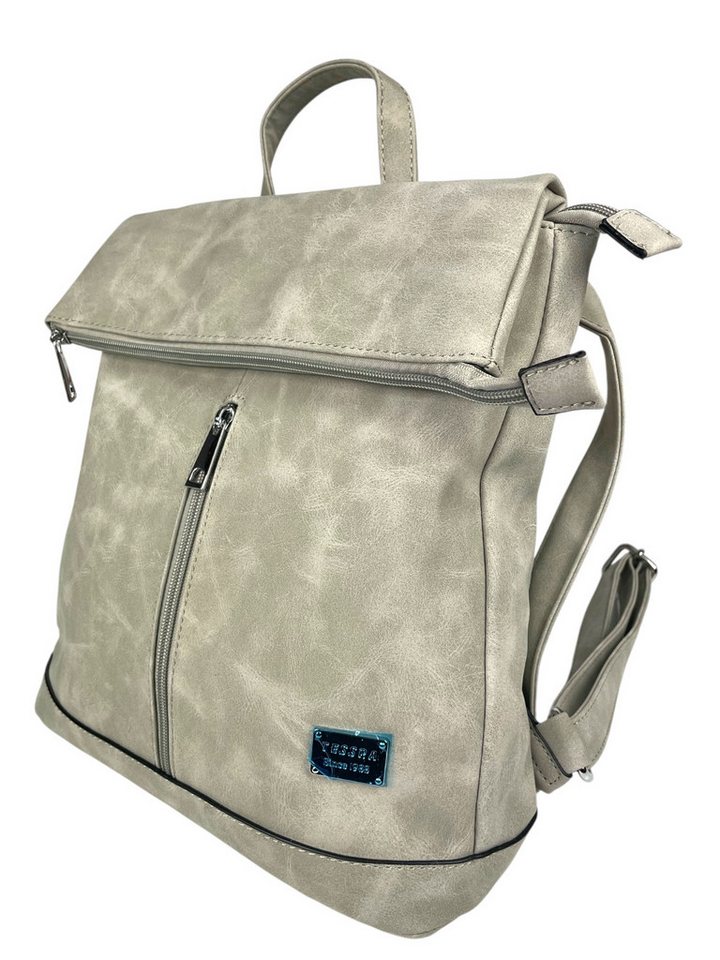 Taschen4life Rucksack 2in1 Rucksack & Umhängetasche in Einem D5623, Damen Rucksacktasche, Fächer, schnell umbaubar, Multifunktionsrucksack von Taschen4life