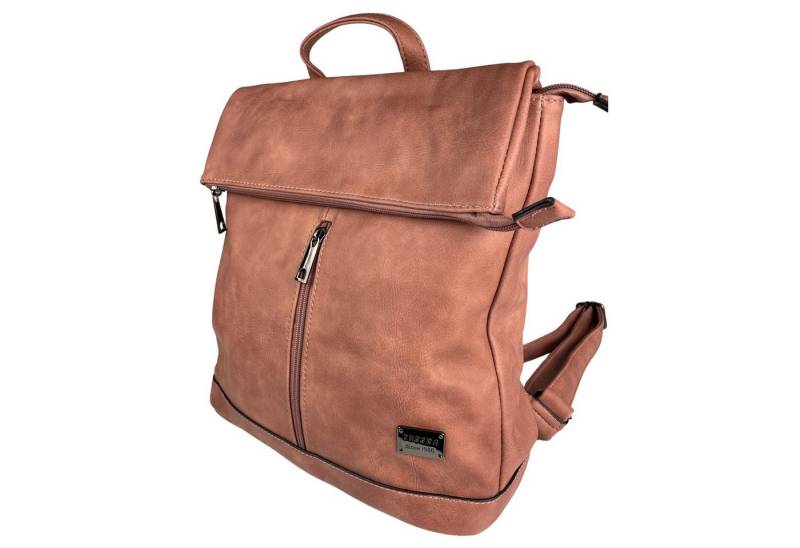 Taschen4life Rucksack 2in1 Rucksack & Umhängetasche in Einem D5623, Damen Rucksacktasche, Fächer, schnell umbaubar, Multifunktionsrucksack von Taschen4life