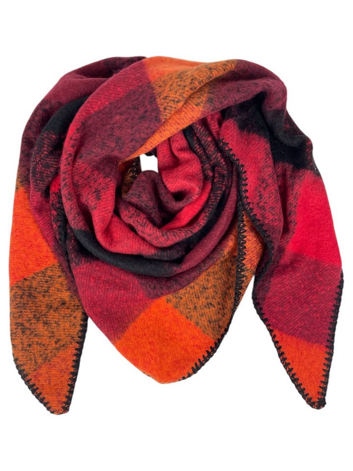 Taschen4life Schal großer Dreiecksschal kariert SW170, modische Tücher & Schals, kuschelweich von Taschen4life