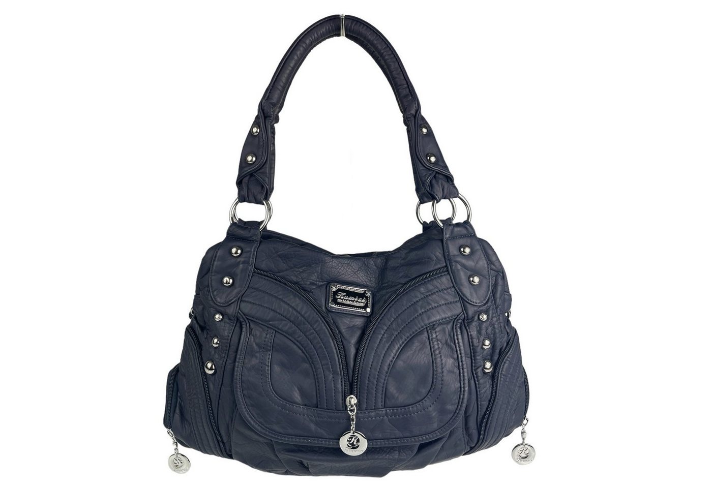 Taschen4life Schultertasche klassische Damen Handtasche AK1168, Tasche mit vielen Fächern, Alltagstasche von Taschen4life