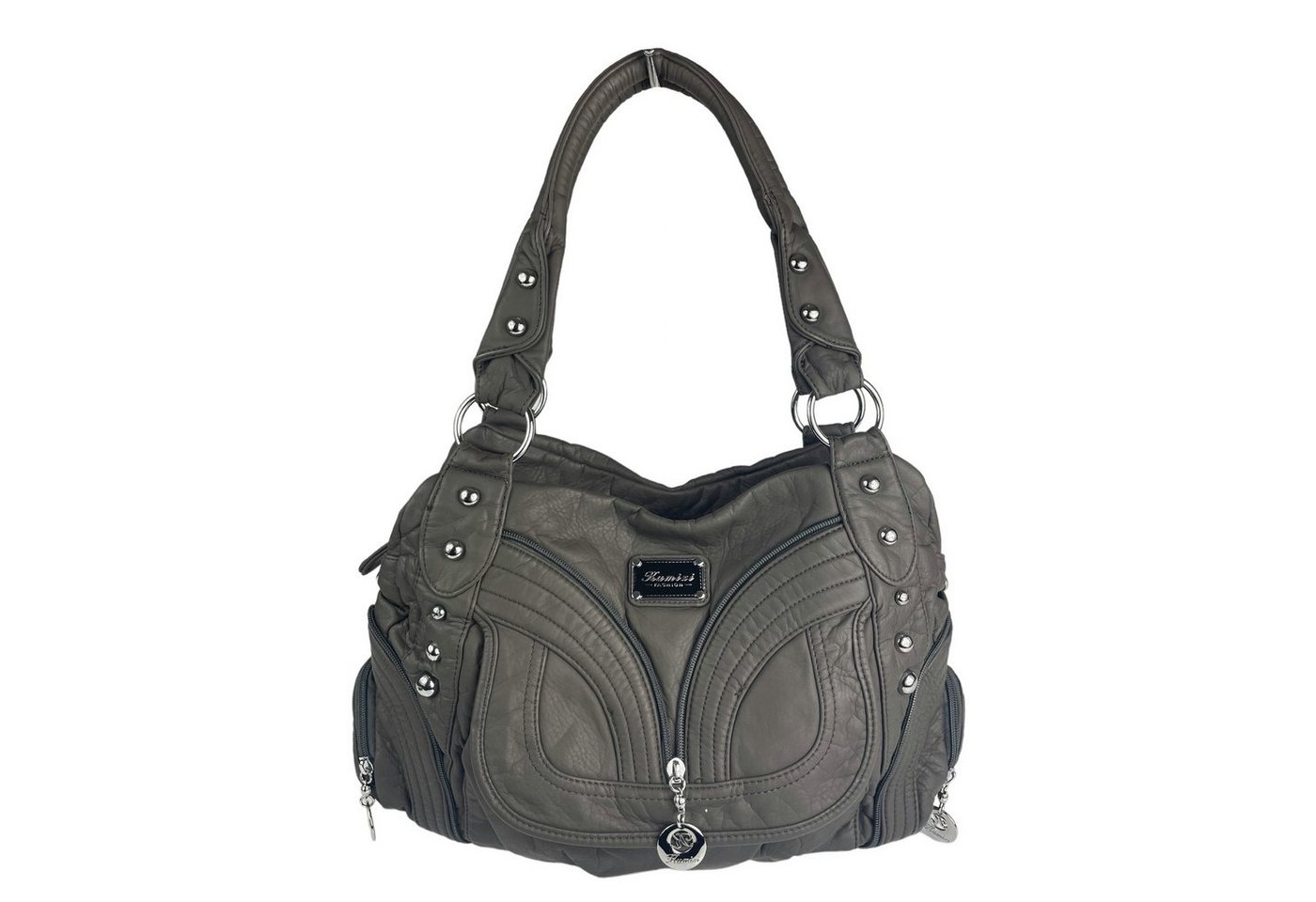 Taschen4life Schultertasche klassische Damen Handtasche AK1168, Tasche mit vielen Fächern, Alltagstasche von Taschen4life