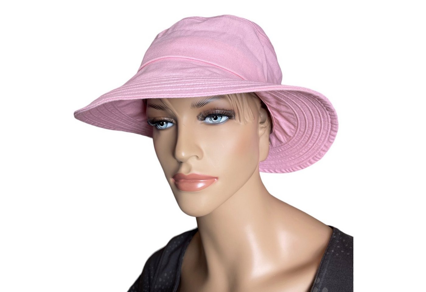 Taschen4life Sonnenhut Modischer Sommer Leinen Hut Bucket Hat, Größenverstellbar, unisex, Fischerhut von Taschen4life