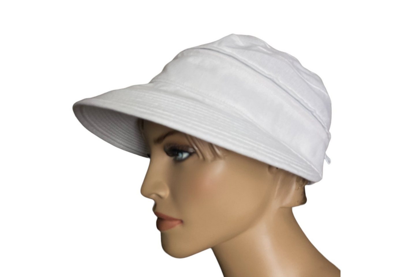 Taschen4life Sonnenhut Visor Cap 2in1 Sonnencap Basecap & Sonnenschutz in Einem, unisex, aus Leinen von Taschen4life