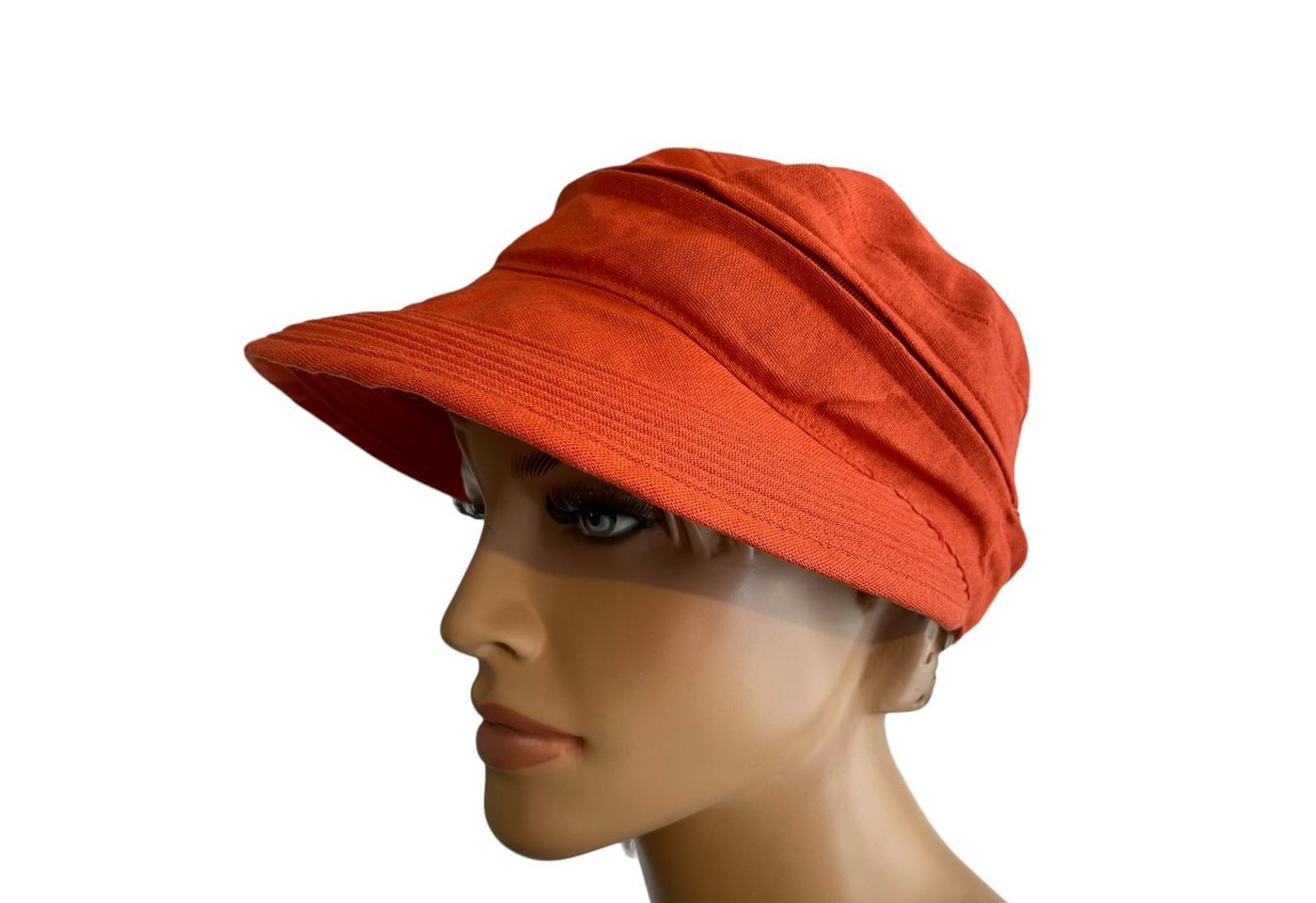 Taschen4life Sonnenhut Visor Cap 2in1 Sonnencap Basecap & Sonnenschutz in Einem, unisex, aus Leinen von Taschen4life