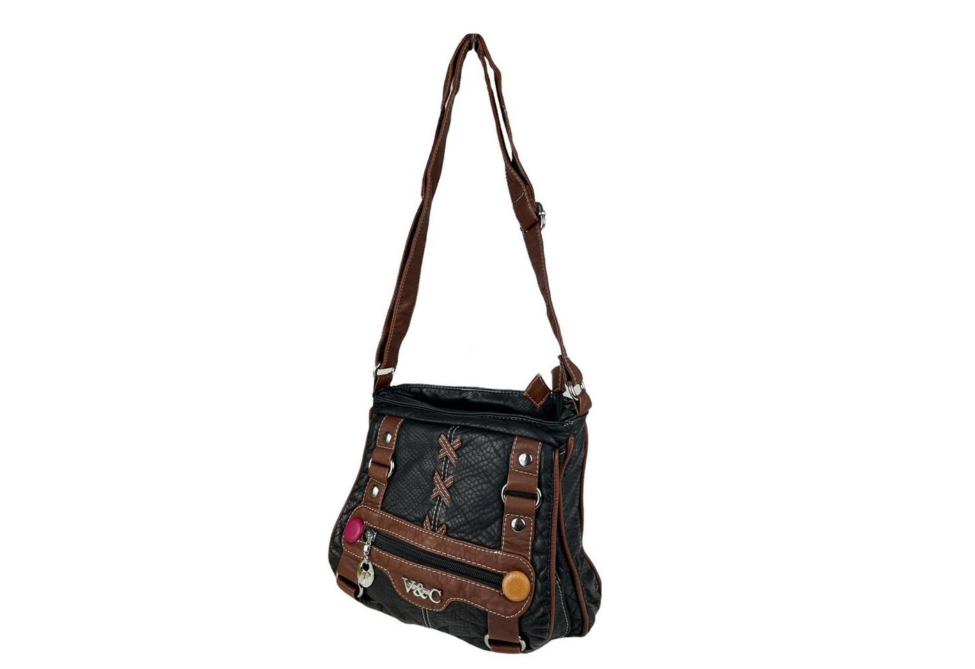 Taschen4life Umhängetasche kleine Damen Schultertasche 6276, verstellbarer Trageriemen, als Schultertasche und cross over tragbar von Taschen4life