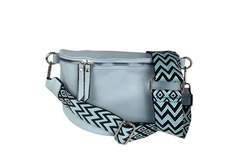 Taschen4life Umhängetasche moderne Bauchtasche Brusttasche Gürteltasche, CrossBody Bag, Bodybag Schultertasche, breiter Muster Stoffgurt/Umhängeband von Taschen4life