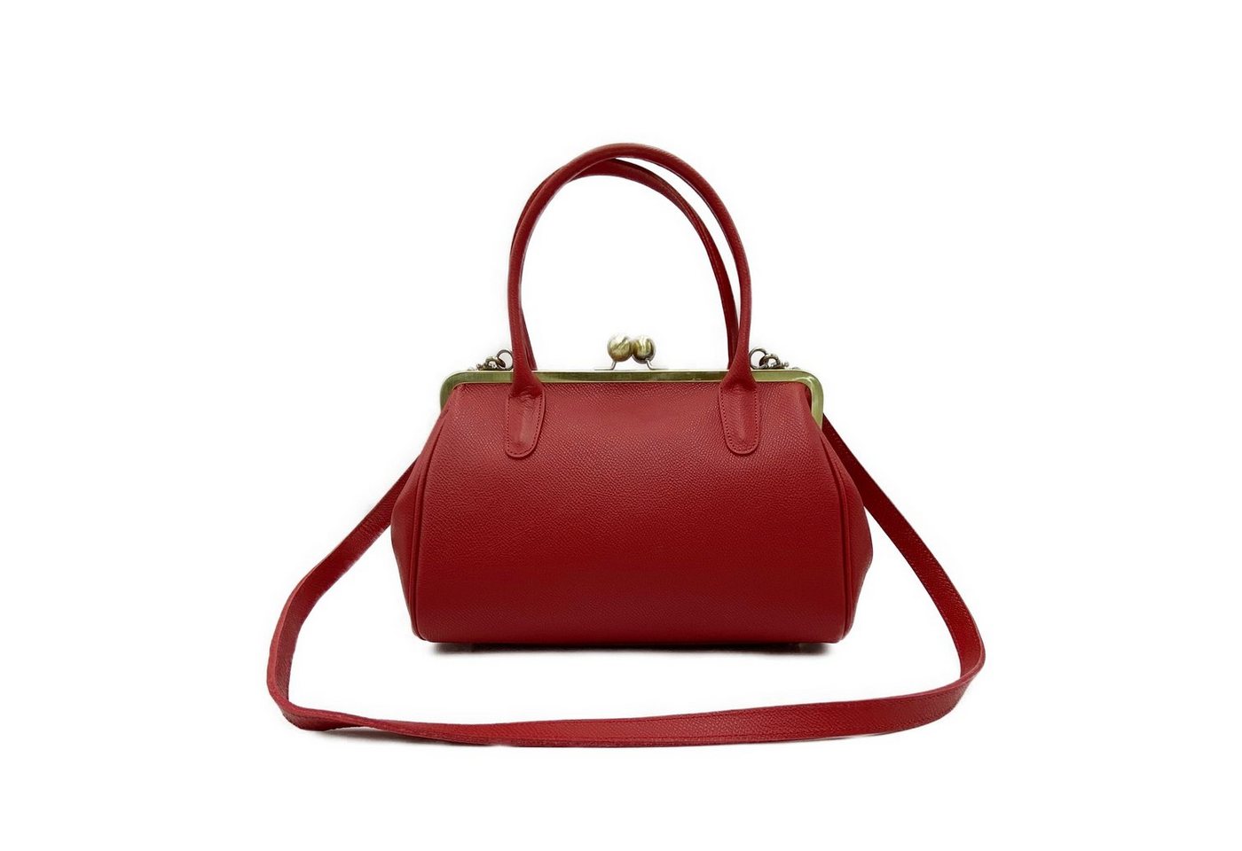 Taschenkinder Henkeltasche Leder Handtasche, Henkeltasche "große Aurelie" Schultertasche Damen, Echtes Leder vom Rind von Taschenkinder