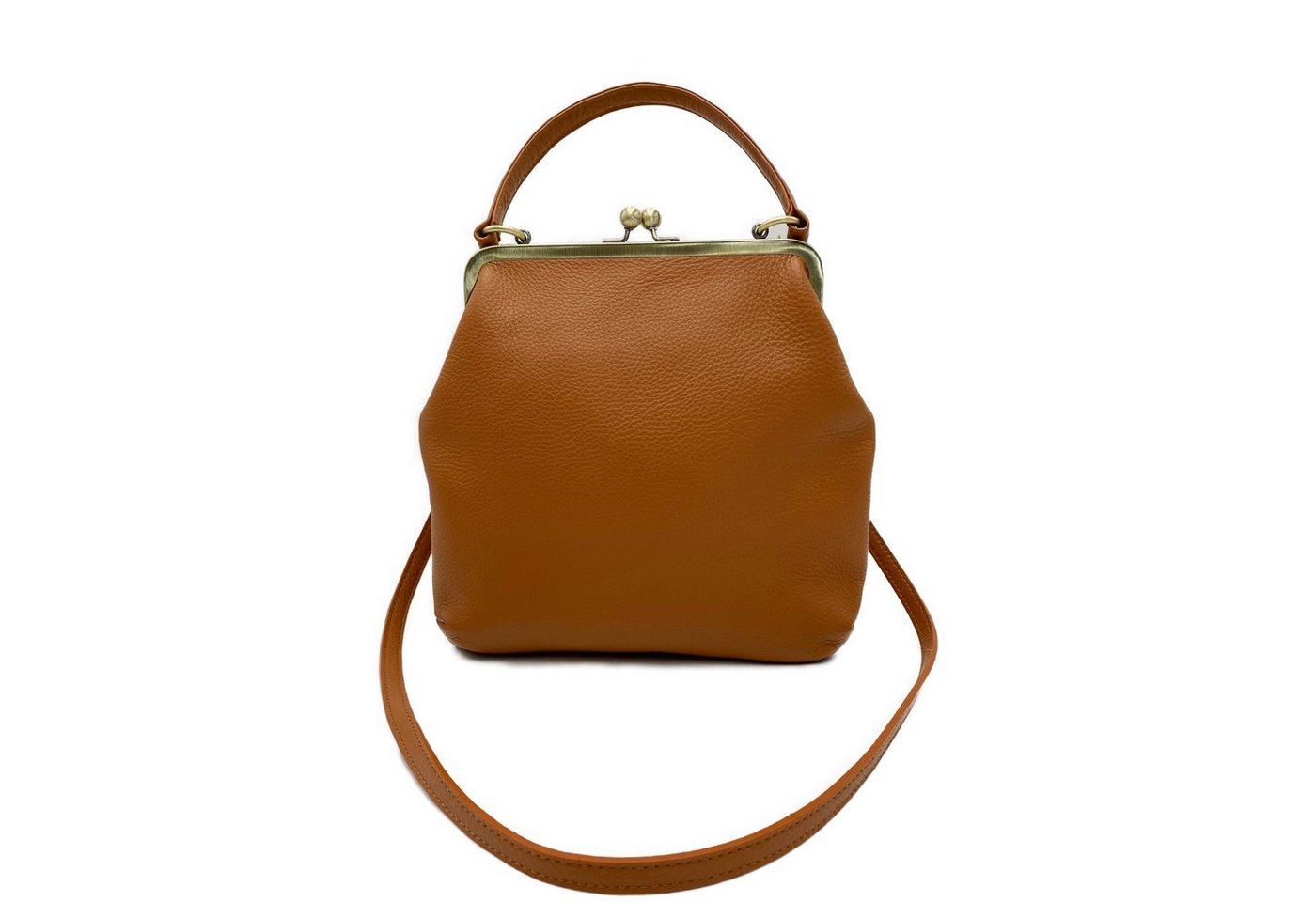 Taschenkinder Schultertasche Vintage Ledertasche Damen - Handtasche Zoe, Retro Umhängetasche, Echtes Leder vom Rind von Taschenkinder