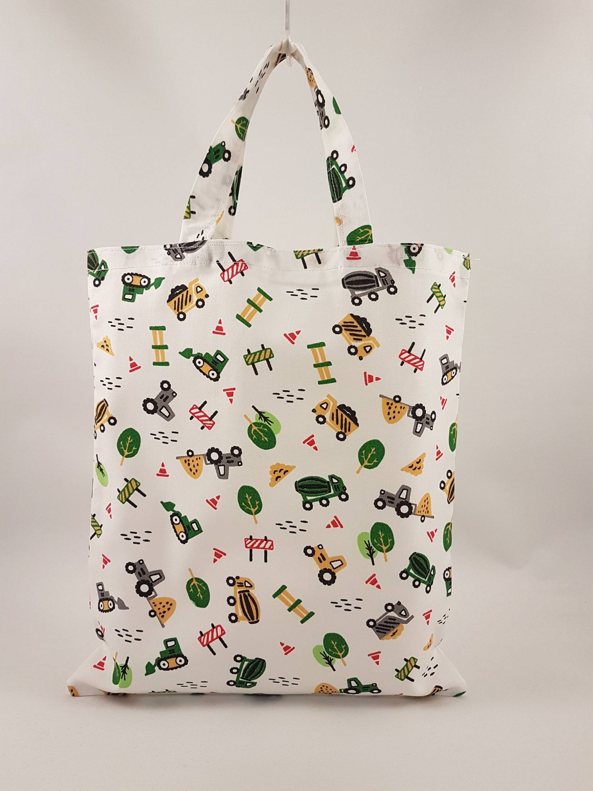 Stoffbeutel „Baustelle" - Kleine Stofftasche | 27 X 23 cm von Taschenlaedchen