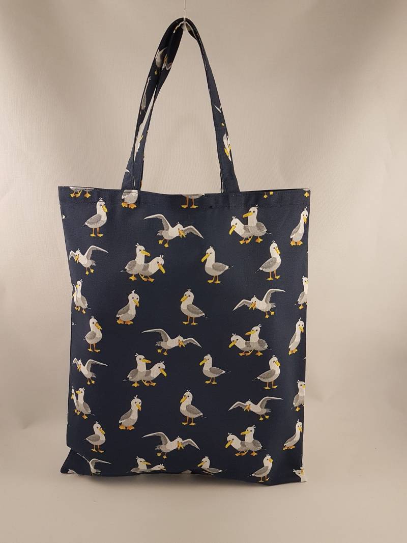 Stoffbeutel „Möwe" - Große Stofftasche | 37 X 28 cm von Taschenlaedchen