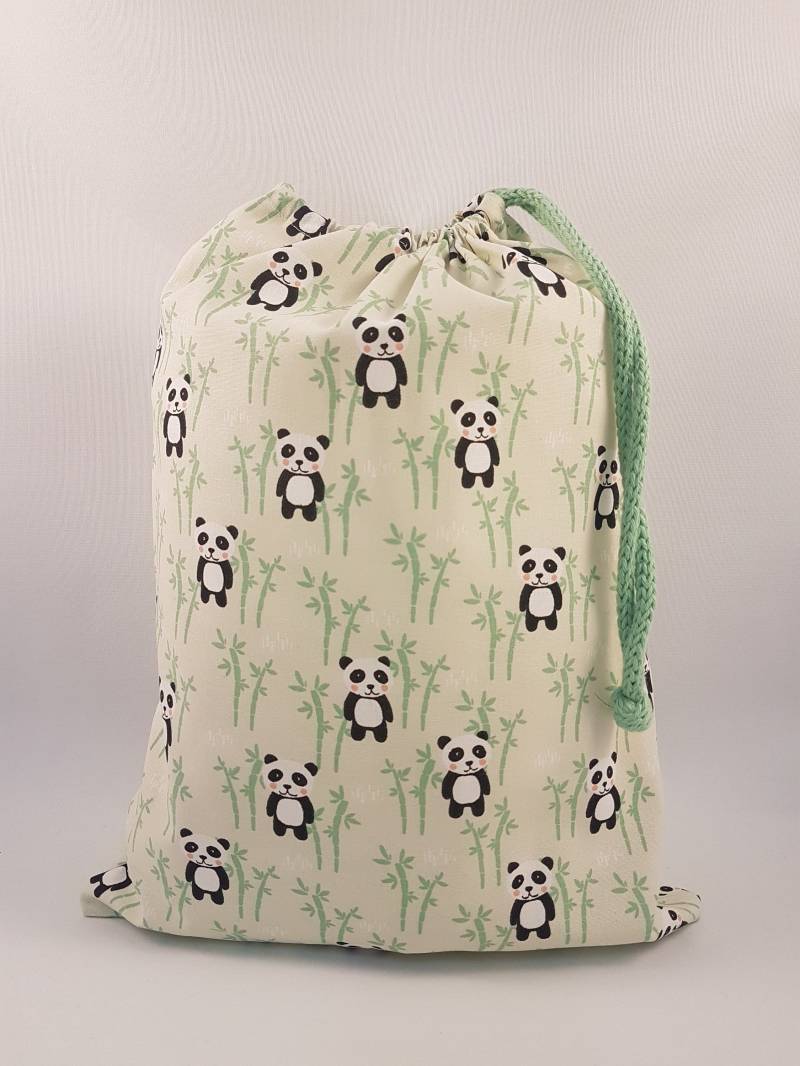 stoffbeutel „Pandabären" - Turnbeutel Für Kinder | 37 X 28 cm von Taschenlaedchen