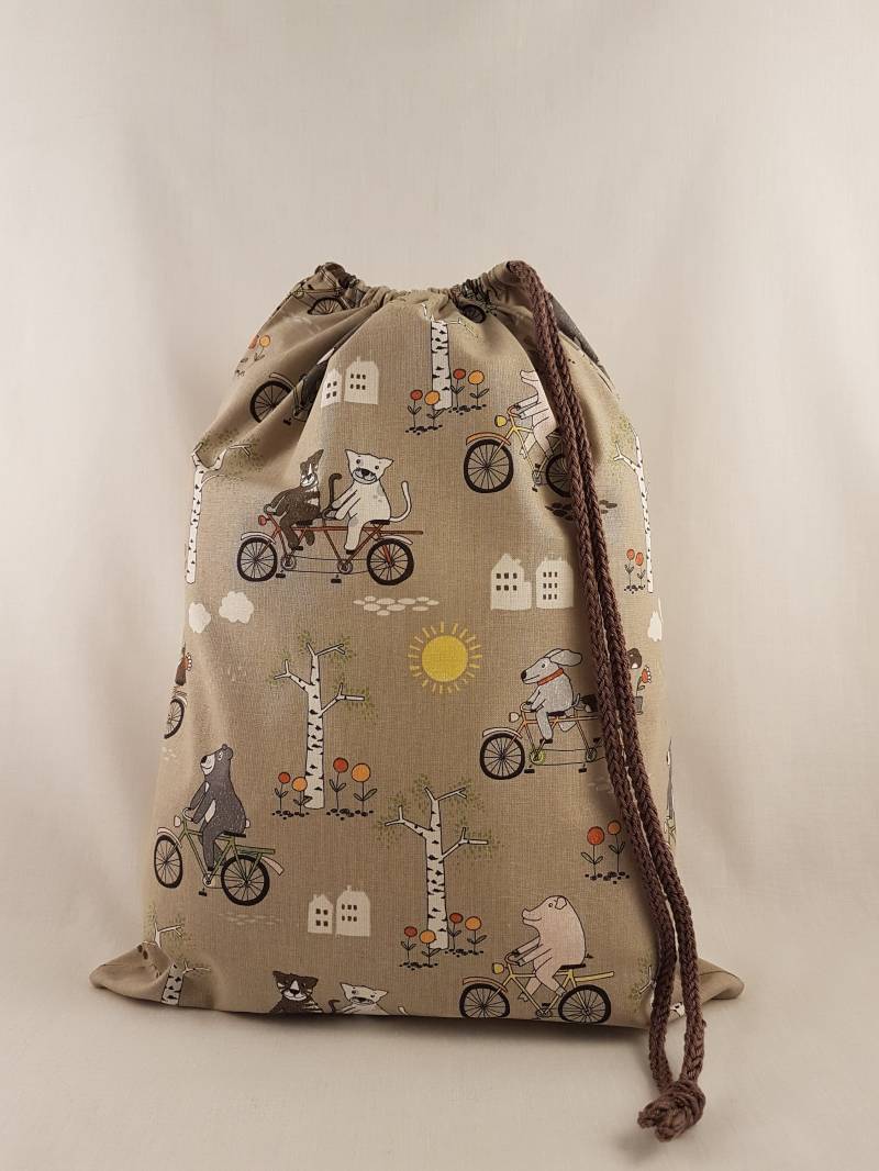 stoffbeutel „Schöner Tag" - Turnbeutel Für Kinder | 37 X 28 cm von Taschenlaedchen