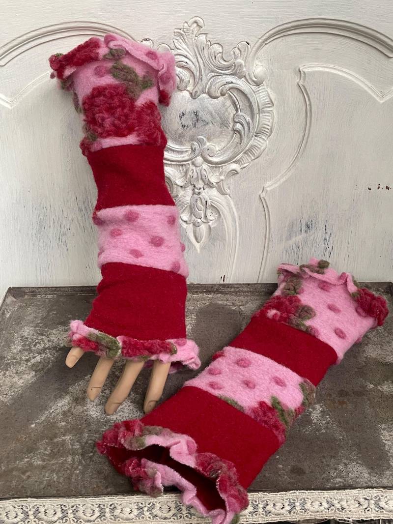 Armstulpen Pulswärmer Vintage Stulpen von TaschenwerkCS