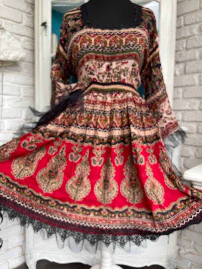 Kleid Tunika Romantik Shabby Shabbymode Boho Ibiza Ibizamode Taschenwerk von TaschenwerkCS