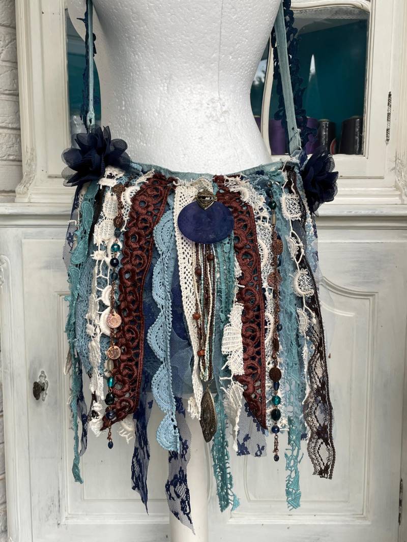 Tasche, Shabby, Bohemian, Boho, Romantik Hippietasche Festivaltasche von TaschenwerkCS