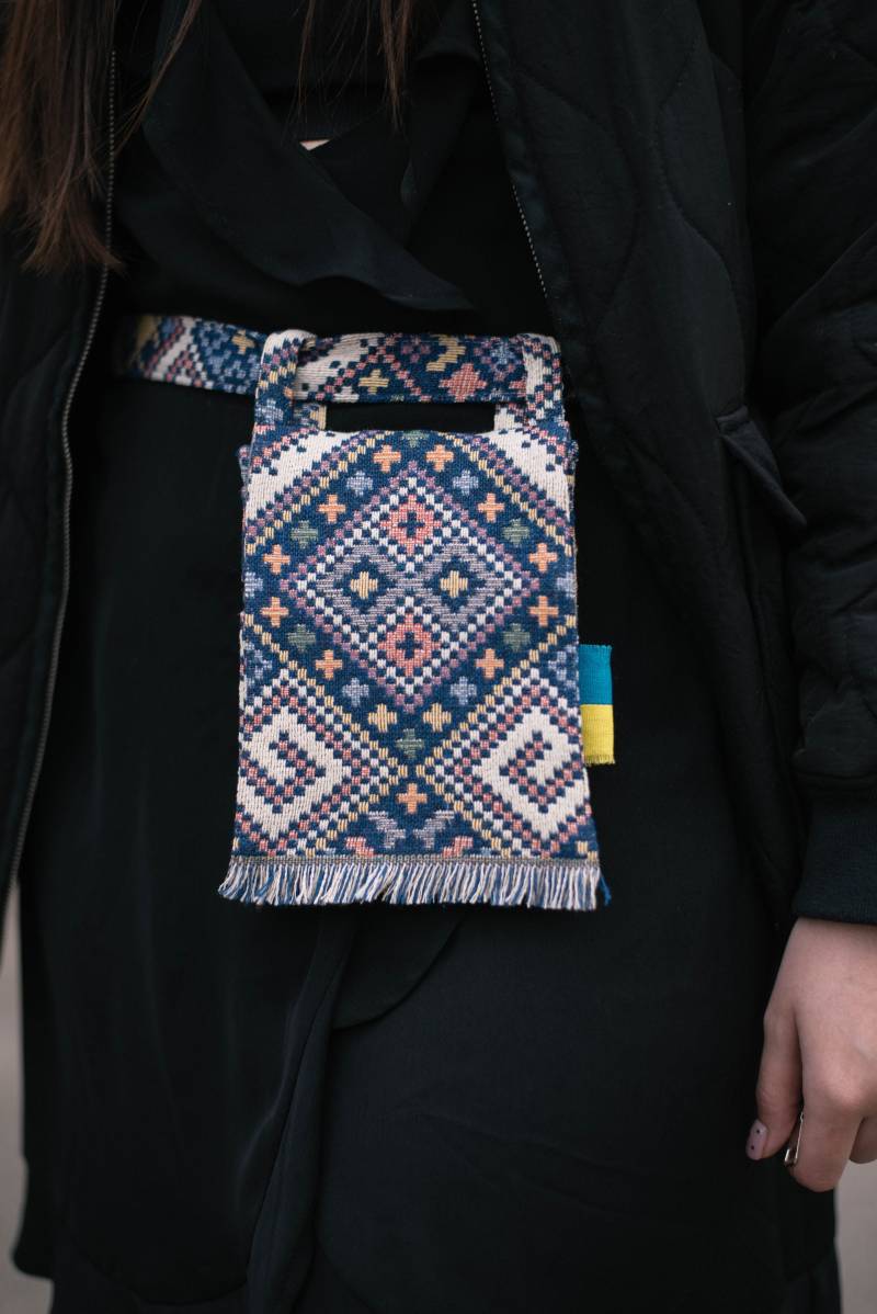 Damen Mini Gürteltasche Für Handy Und Karten, Geld. Eine Kleine Handytasche Ist Eine Boho-Gürteltasche von TashkaUkraine