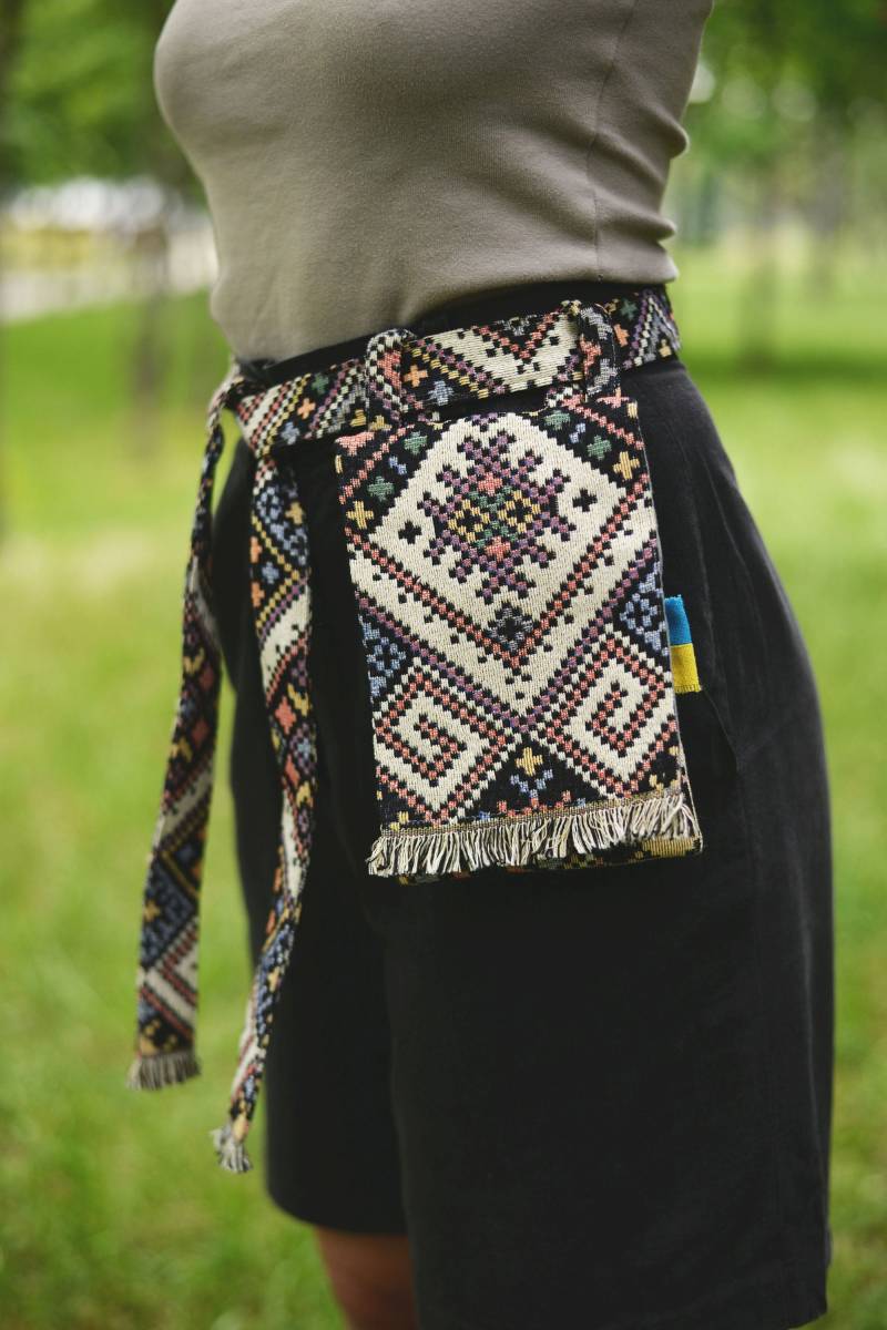 Stoff Neuheit Geldbörse in Boho Stil, Handgefertigte Crossbody Und Gürtel. Kann Eine Handytasche, Gürteltasche, Hüfttasche Sein von TashkaUkraine