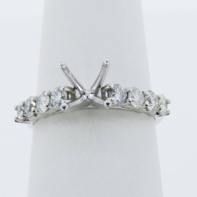 14K Weißgold 0.84 Karat Diamant Ehering & Verlobungsring Stapelbarer Ring Jubiläumsring | Ohne Mitte 14K Weißgold 0.84 Karat Diamant Ehering & Verlobungsring Stapelbarer Ring Jubiläumsring | Ohne Mitte von Tasiyanjewelrydesign