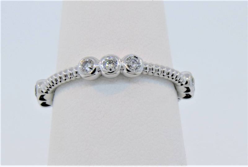 14K Weißgold Antik Stil Lünette Set 0, 31 Karat Diamant Ring Stapelbar Band Ehering Jubiläumsring Versprechensring Brautring Seilring 14K Weißgold Antik Stil Lünette Set 0, 31 Karat Diamant Ring Stapelbar Band Ehering Jubiläumsring Versprechensring Brautring Seilring von Tasiyanjewelrydesign