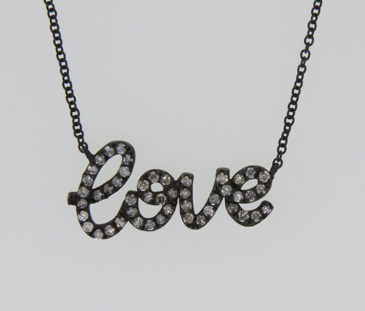 Damen 925 Sterling Silber Vintage Antik Stil 0, 36 Karat Diamant Liebe Anhänger, Halskette, Geschenk Für Sie Damen 925 Sterling Silber Vintage Antik Stil 0, 36 Karat Diamant Liebe Anhänger, Halskette, Geschenk Für Sie von Tasiyanjewelrydesign