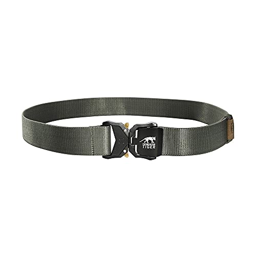 Tasmanian Tiger TT QR Stretchbelt 38mm längenverstellbarer Freizeit Outdoor Stretch-Gürtel mit Metall-Schließe, Steingrau-Oliv IRR von Tasmanian Tiger