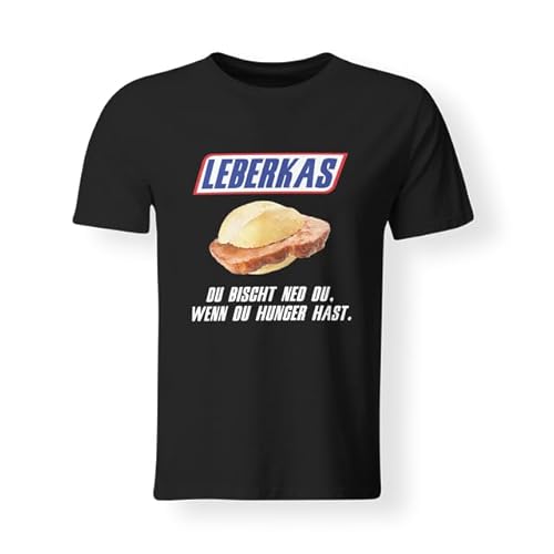 T-Shirt - Leberkas - Du bischt ned du. - Partyshirt - Mann - Herren - lustig - witzig - Geschenk - Oktoberfest - feiern (XXL-Schwarz) von TassenTicker