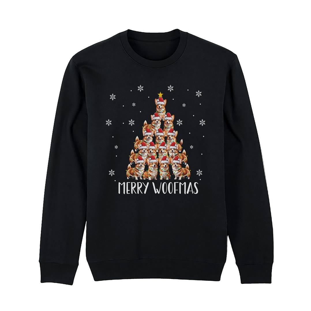 Hunde Weihnachtspullover - Merry Woofmas Pullover Weihnachten Mit Spruch Für Herren & Damen Lustig Weihnachtspuli Hundebesitzer von Tassenbrennerei