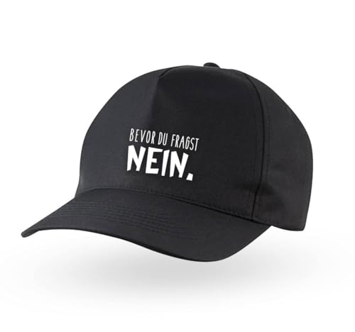 Kappe - Bevor du fragst Nein - Lustige Mütze mit Spruch für Männer & Frauen - Cap als Geschenk für Sie oder Ihn von Tassenbrennerei