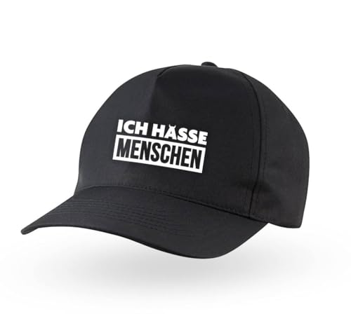 Kappe - Ich Hasse Menschen - Mütze lustig mit Spruch - Cap als Geschenk für Männer & Frauen - Witzige Geschenkidee für Freund, Freundin von Tassenbrennerei