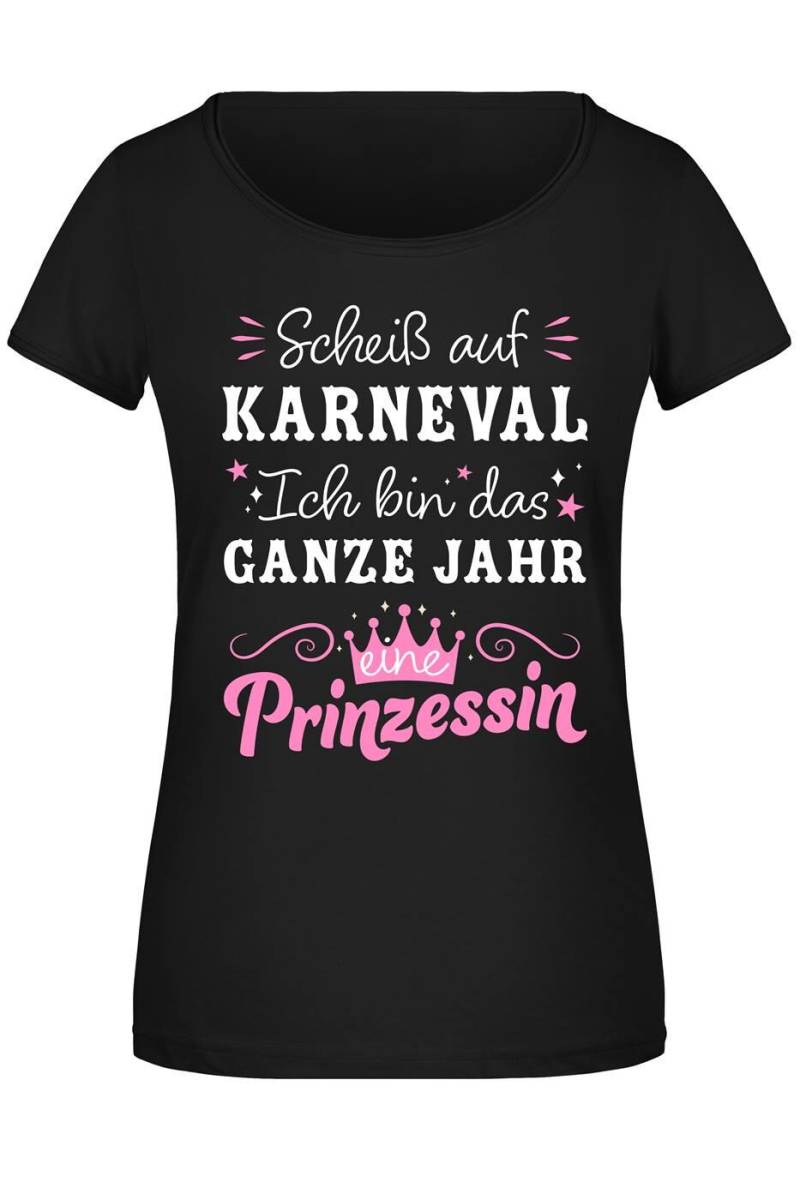 T-Shirt Damen - Scheiß Auf Karneval, Ich Bin Das Ganze Jahr Eine Prinzessin von Tassenbrennerei