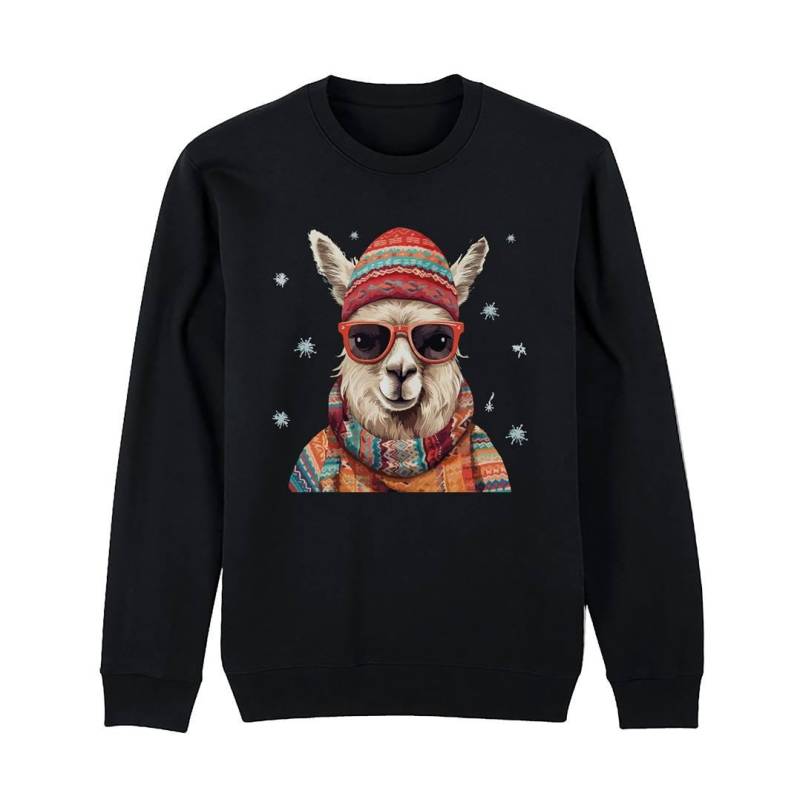 Weihnachtspullover - Cooles Lama | Winter-Look Pullover Weihnachten Mit Spruch Für Herren & Damen Lustig Weihnachtspulli von Tassenbrennerei
